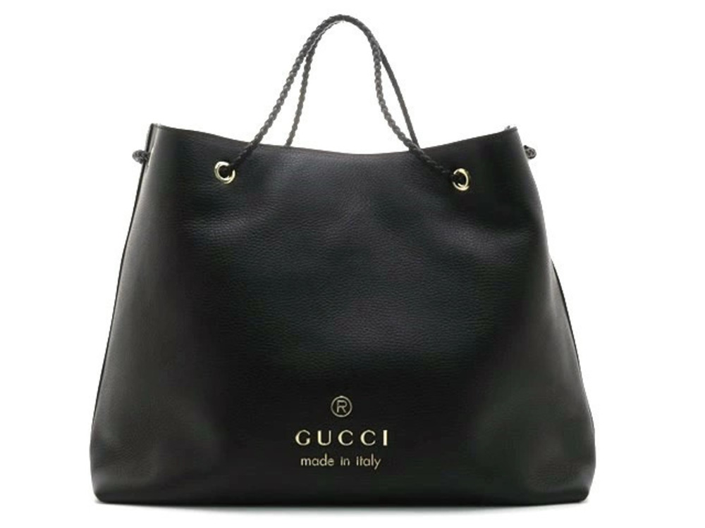 Gucci tote bag black leather
